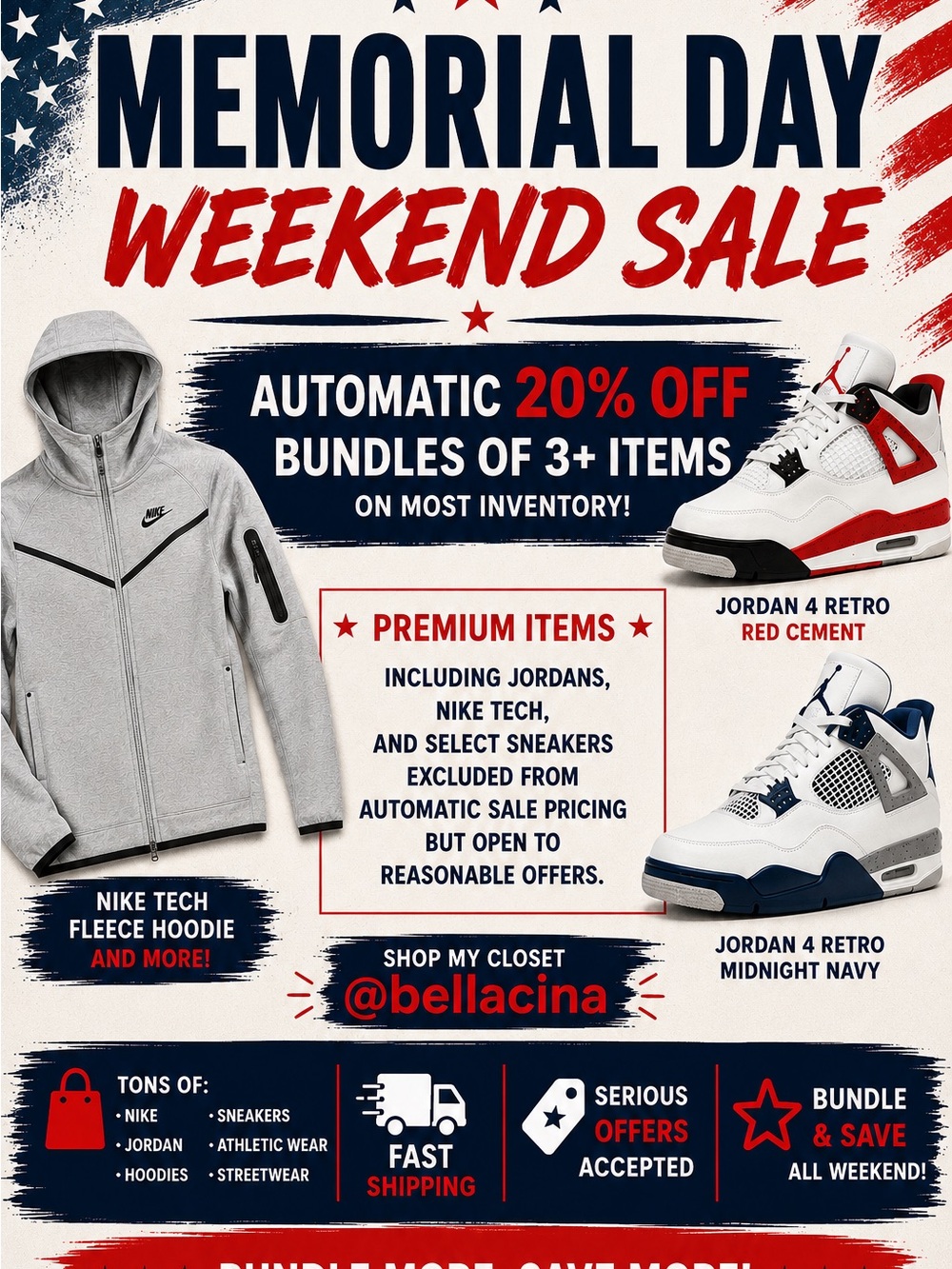 🇺🇸 MEMORIAL DAY WEEKEND SALE 🇺🇸